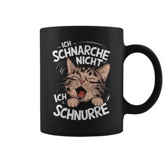 Ich Schnarche Nicht Ich Schnurre Katzen German Tassen - Geschenkecke