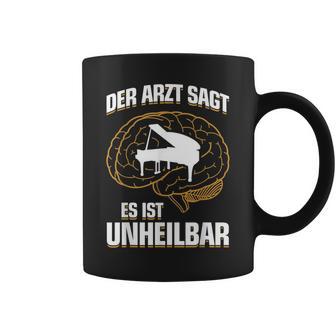Il Est Incurable Piano Pianiste Drôle Tasse - Cadeauxyz