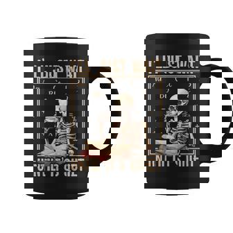 I'll Wait Until It's Quiet Skeleton Teachers Lazy Halloween Coffee Mug - Thegiftio UK