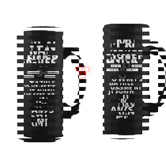I'm An Engineer Divertido Regalo De Ingeniería Sarcástica Taza de café - Regaloses