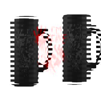 I'm Fine Bloody Hand Blood Stained Splatter Halloween Coffee Mug - Thegiftio UK