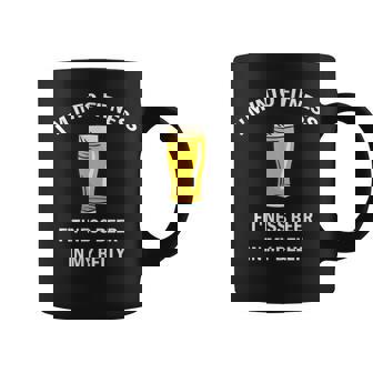 I'm Into Fitness Fit'Ness Beer In My Belly Graphic Print Coffee Mug - Monsterry