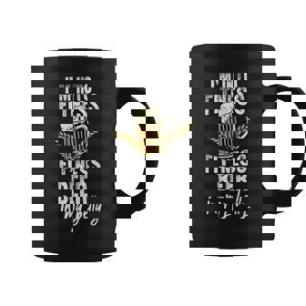 I'm Into Fitness Fit'Ness Beer In My Belly Workout Gym Graphic Print Coffee Mug - Monsterry