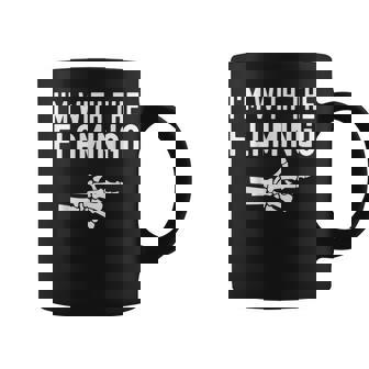 I'm With The Flamingo Matching Couples Halloween Flamingo Coffee Mug - Monsterry