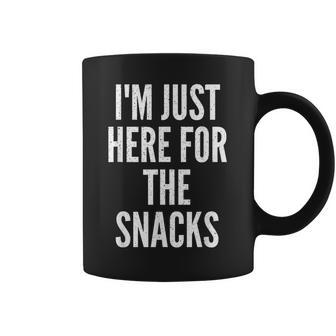 I'm Just Here For The Snacks Party Food Eating Coffee Mug - Monsterry