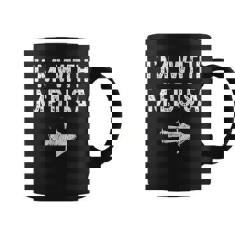 I'm With Medusa Costume Halloween Matching Couple Coffee Mug | Mazezy
