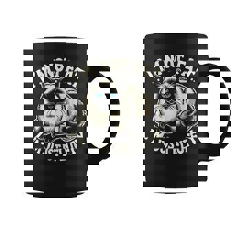 I'm Not Fat I'm Just Fluffy Siamese Cat Graphic Print Coffee Mug - Monsterry