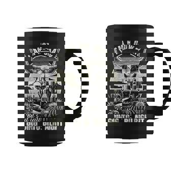 I'm Not Okay But It's Going To Be Alright Bull-Skull Cactus Coffee Mug | Mazezy