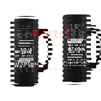 I'm Not Perfect But I'm A Rudnik And That's Almost The Same Thing Personalized Last Name Coffee Mug - Thegiftio UK