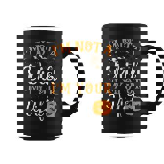 I'm Not A Witch I'm Your Wife Matching Couples Halloween Coffee Mug - Monsterry