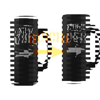 I'm With Quiche Halloween Costume Couples Quiche Graphic Print Coffee Mug - Monsterry