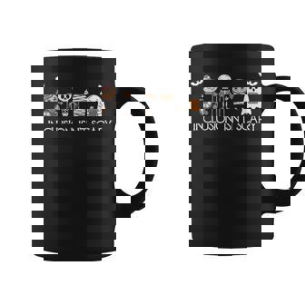 Inclusion Isn't Scary Slp Halloween Sped Teacher Ghost Mummy Coffee Mug - Monsterry