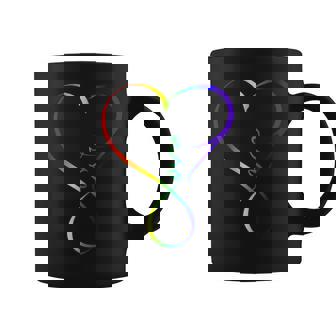 Infinite Love Rainbow Heart Love Is Love Is Infinite Coffee Mug - Monsterry