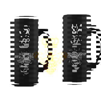 Isa Name Isa Regalos De Cumpleaños Reina Corona Abeja Isa Taza de café - Regaloses