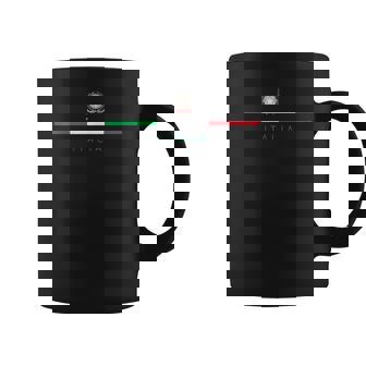 Italia National Flag Colors Italy Crest Logo Italian Roots Coffee Mug | Seseable UK