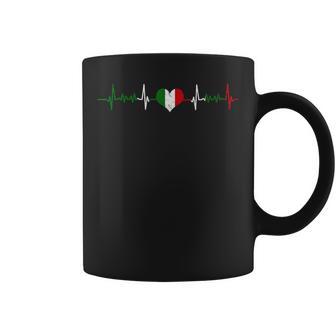 Italian Heart Rate Ecg Pulse Italiano Tassen - Geschenkecke