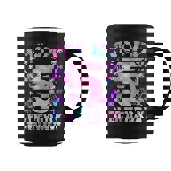 It's My 5Th Birthday Butterfly Theme 5 Year Old Party Girl Coffee Mug | Mazezy