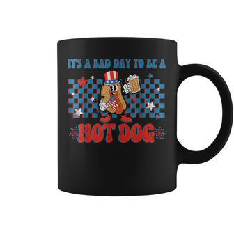 It's A Bad Day To Be A Hot Dog 4Th Of July Fun Hotdog Lover Coffee Mug - Monsterry DE