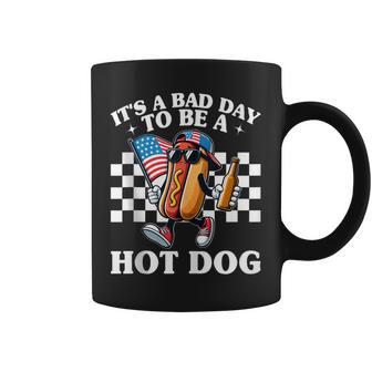It’S A Bad Day To Be A Hotdog Hot Dog 4Th Of July Coffee Mug - Monsterry DE