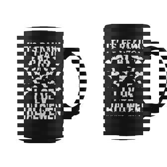 It's Freakin Bats I Love Halloween Quote Coffee Mug - Thegiftio