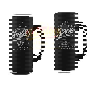 It's A Kinslow Thing You Wouldn't Understand Personalized Name With Name Printed Kinslow Coffee Mug - Thegiftio UK