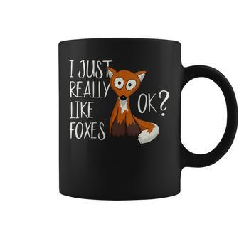 J'aime Juste Les Renards Ok Le Renard Doux Tasse - Cadeauxyz