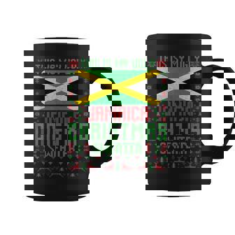 Jamaica Ugly Christmas Sweater Jamaica Flag For Jamaican Coffee Mug - Thegiftio UK