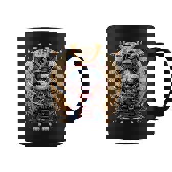Japanese Samurai Cat Kawaii Ninja Cat Coffee Mug | Mazezy