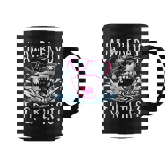 Jaw Ready For This Shark Wearing Sunglasses For Lover Coffee Mug - Seseable
