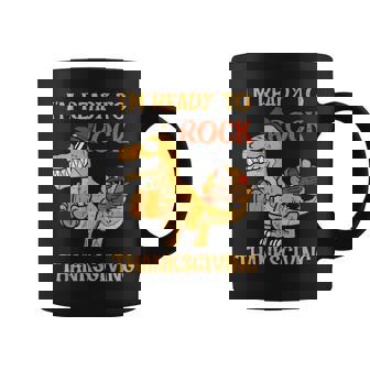 Je Suis Toujours Prête À Faire Du Rock Pour Thanksgiving Tasse - Cadeauxyz