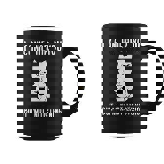 Je T'entends Mais Je N'écoute Pas Cat And Coffee Tasse - Cadeauxyz