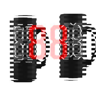 Jersey 88 White Red Sports Team Jersey Number 88 Coffee Mug - Thegiftio