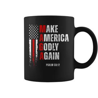 Jesus Make America Godly Again American Patriot Christian Coffee Mug - Monsterry UK
