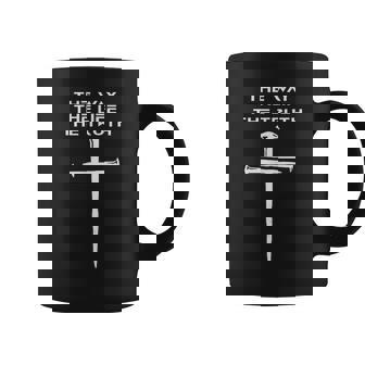 Jesus The Way Truth Life Christian Three Nails Cross Coffee Mug - Thegiftio UK