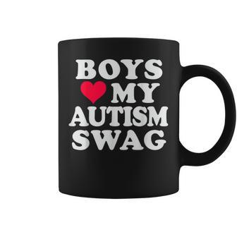 Jungen Lieben Meinen Autismus Swag Lustige Autistische Mädchen Bewusstseins-Idee Tassen - Geschenkecke