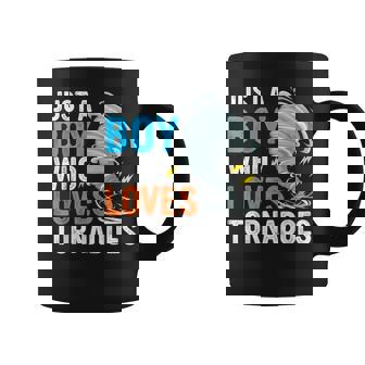 Just A Boy Who Loves Tornadoes Boys Storm Weather Chaser Coffee Mug - Thegiftio UK