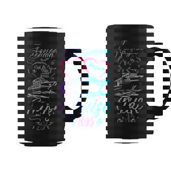 Just Married 2025 Wedding Ring Matching Tee Honeymoon Cruise Graphic Print Coffee Mug - Monsterry
