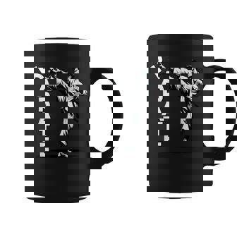Karate Dojo Shotokan Arte Marciales Japonesas Karate Patada Taza de café - Regaloses