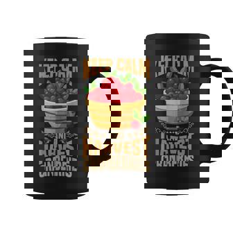 Keep Calm And Harvest Cranberries Basket Cranberry Graphic Print Coffee Mug - Monsterry