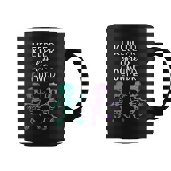 Keeper Of The Gender Halloween Skeleton Pregnancy Reveal Coffee Mug - Seseable