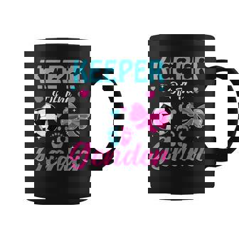 Keeper Of The Gender Soccer Gender Reveal Party Coffee Mug - Monsterry
