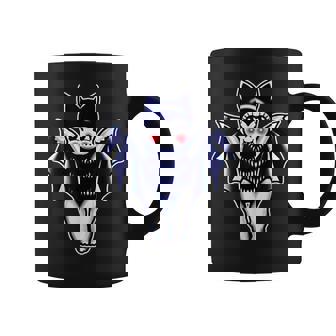 Kewpie Baby Vampire Bat Traditional Tattoo Flash Coffee Mug - Monsterry