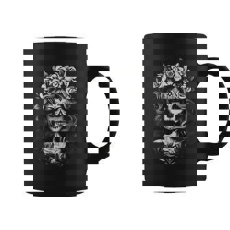 La Catrina Day Of The Dead Sugar Skull Grunge Vintage Coffee Mug | Seseable CA