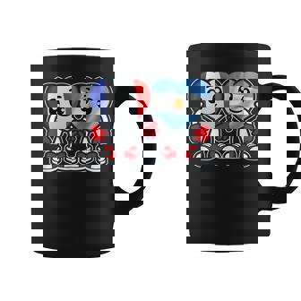 La France Et L’Argentine Cœurs Amitié Tasse - Cadeauxyz