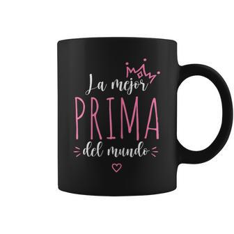La Mejor Prima Del Mundo Super Día De La Madre Mamá Primo Taza de café - Regaloses
