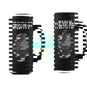 La Terre Est Plate Pour Un Théoriste De Complot Tasse - Cadeauxyz