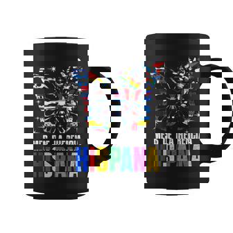 Latinx Countries Flags Mes De La Herencia Hispana Butterfly Coffee Mug - Monsterry