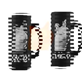 Laughing Confused Cat Dank Boi Meme Internet Millennial Coffee Mug - Monsterry