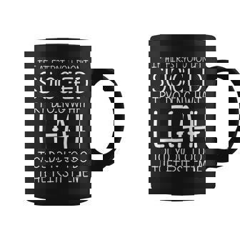 Leah Name Personalized Birthday Christmas Joke Coffee Mug - Monsterry