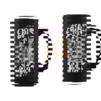 Lesbians Eat What Cat Humor For Cat Lovers Coffee Mug | Seseable UK